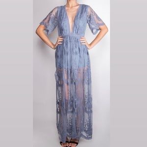 Wild Honey Dusty Blue Romper